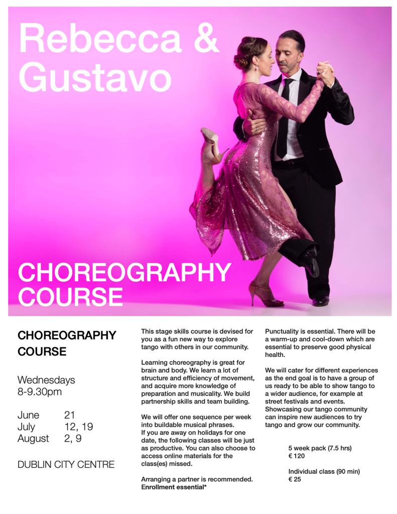 Curso de Coreografía. Gustavo y Rebecca